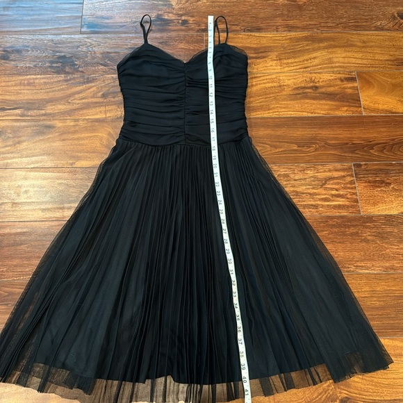 Vintage Betsey Johnson Black Tulle Dress, Midi, Pleated, Size 8, EUC! Hoco!! - Picture 9 of 11